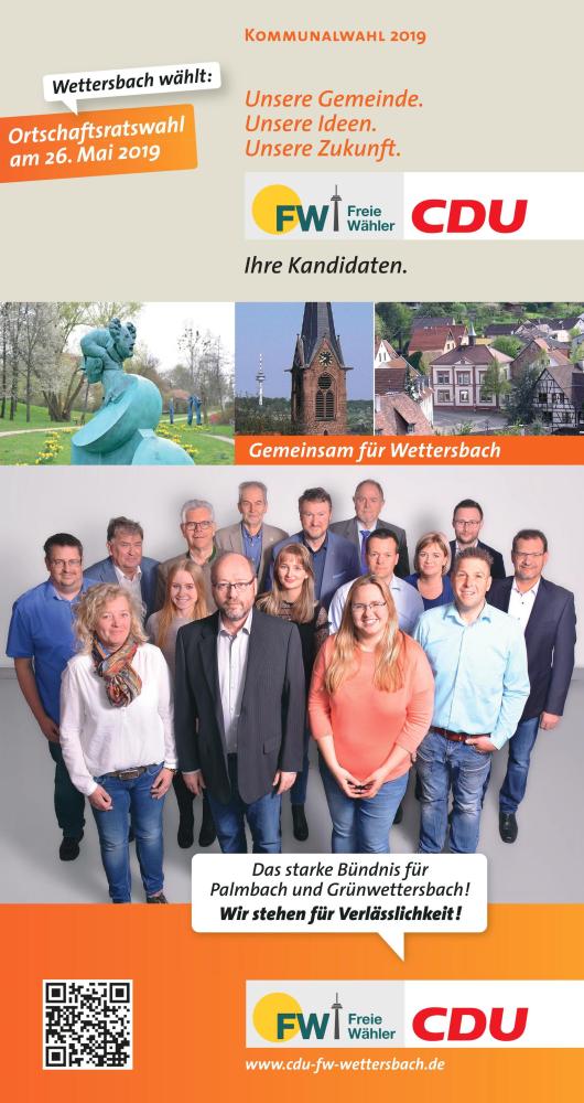 Wahlflyer 2019 - CDU-FW-Wettersbach