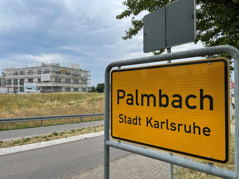 Ortsschild Palmbach