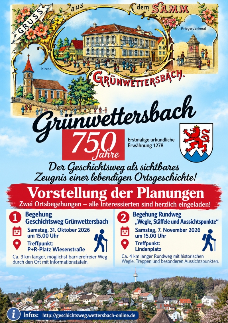 Vorstellung Geschichtsweg Grünwettersbach