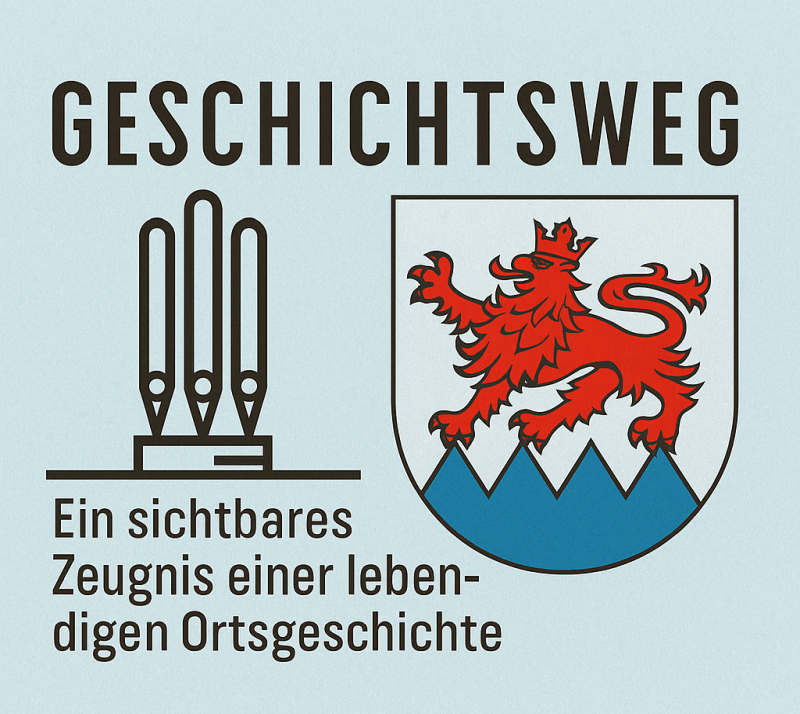 Grünwettersbacher Geschichtsweg,  ergänzt durch den Rundweg "Wegle, Stäffele und Aussichtspunkte"  Ein Geschichtsweg als sichtbares Zeugnis einer lebendigen Ortsgeschichte - Ein Spaziergang durch die Jahrhunderte!  Im Jahr 2028 feiert der Karlsruher Höhenstadtteil Grünwettersbach das 750-jährige Jubiläum seiner ersten urkundlichen Erwähnung.