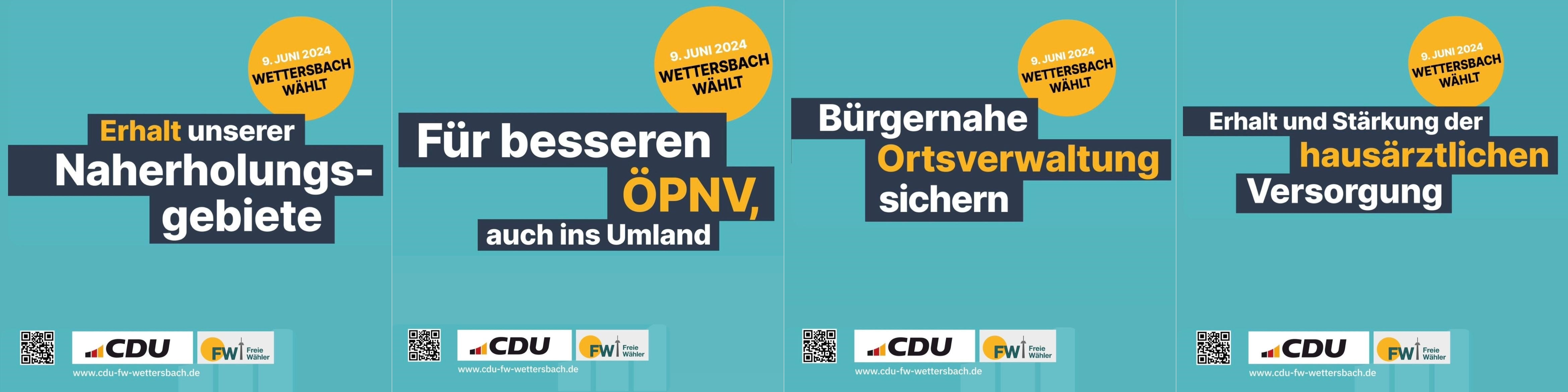 CDU-FW Wettersbach: Unser Wahlprogramm