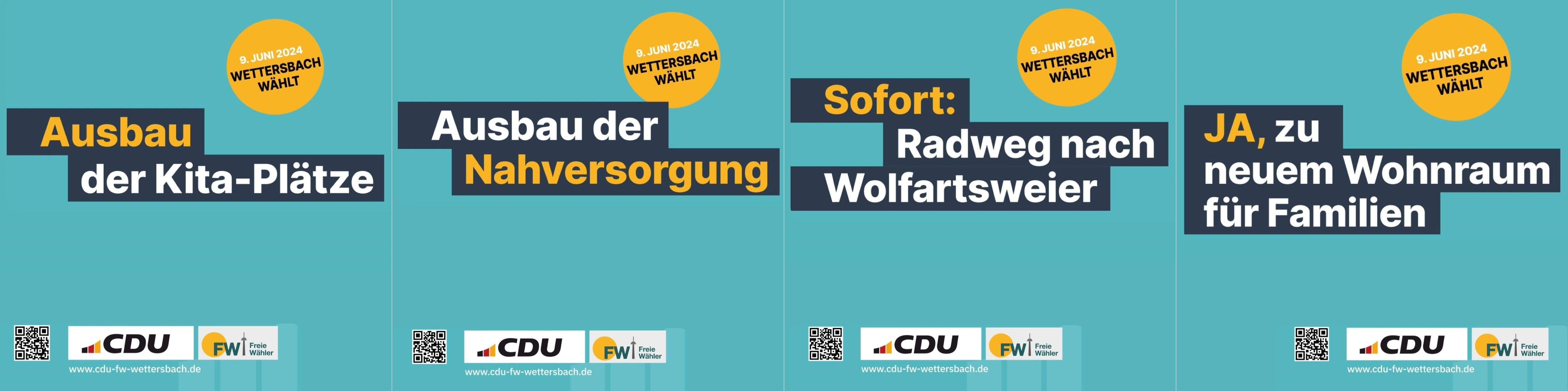 CDU-FW Wettersbach: Unser Wahlprogramm